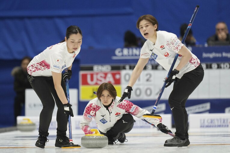 18日のアメリカ戦では、10エンドの4失点で逆転負けを喫した　©AFLO