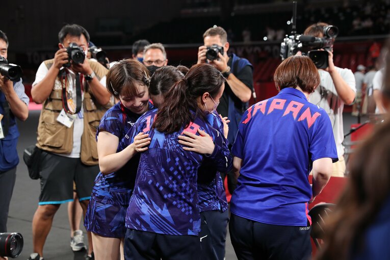 平野美宇が明かす団体銀の舞台裏…目指した「隙のない卓球」、代名詞の“連続攻撃”よりも重視したこととは？(14)