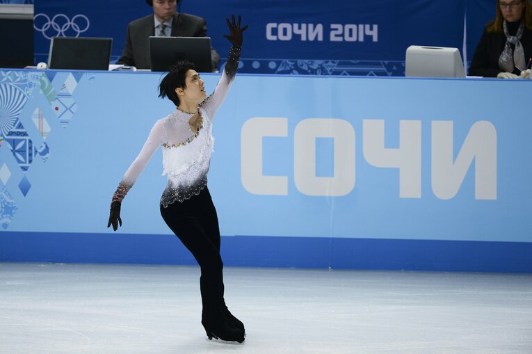 ソチ五輪での羽生結弦の演技　©JMPA