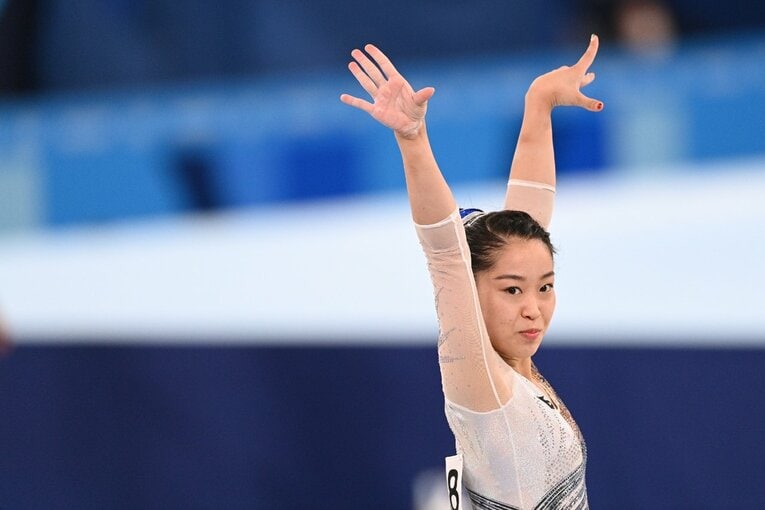 東京五輪での畠田瞳（クリック、スワイプすると東京五輪の女子日本代表がご覧になれます） ©Asami Enomoto/JMPA