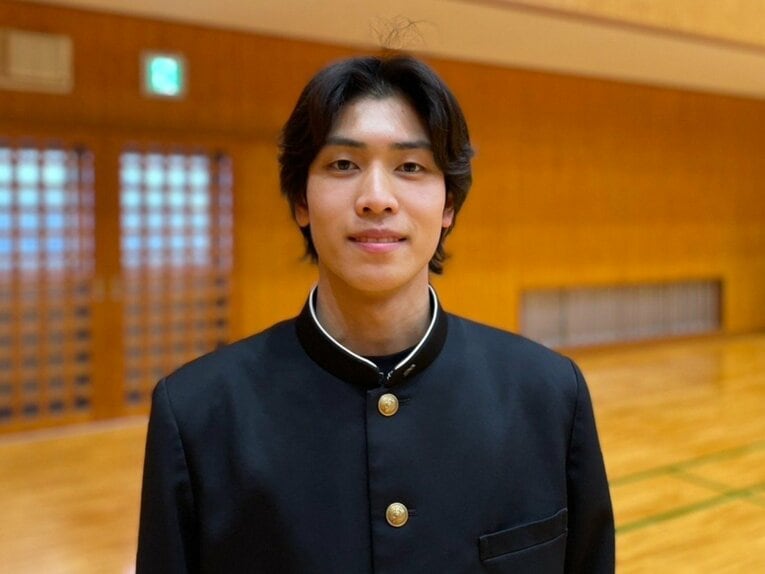 鳥取中央育英高校のバレーボール部で主将を務めた星原優来　©︎Yuko Tanaka