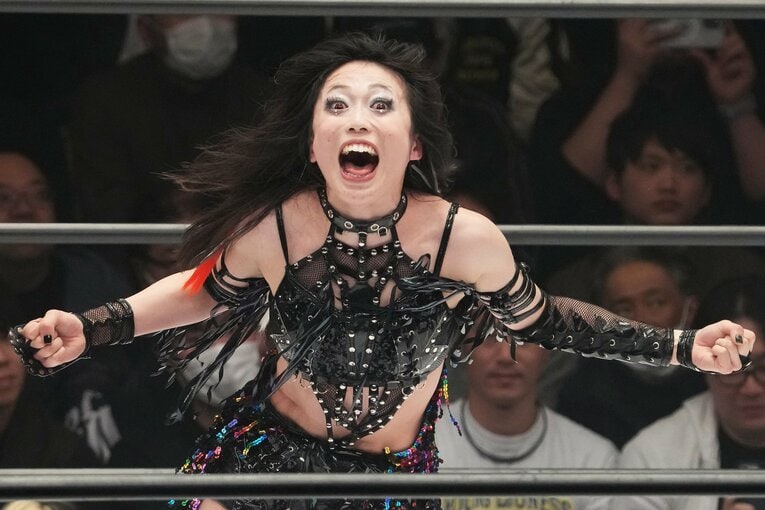 何が上谷沙弥の体に乗り移ったのか。2月2日、後楽園ホール　©Masashi Hara