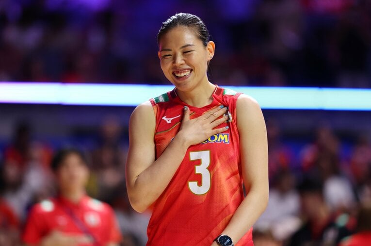 「ジョン」の愛称でチームメイトから絶大な信頼を集める島村春世（34歳）　©JVA/AFLO SPORT