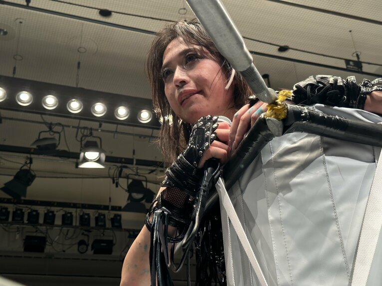 「敗者退団マッチ」として行われた上谷沙弥vs中野たむ　©Norihiro Hashimoto