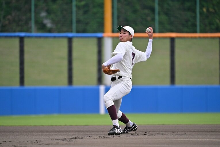 昨秋には日ハムから5位指名を受けた早大学院出身の山縣　©Hideki Sugiyama