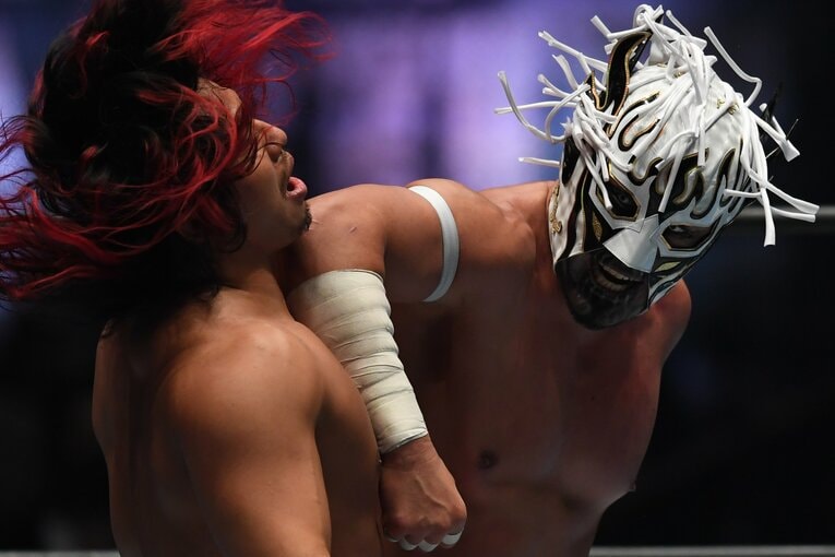 2020年12月の高橋ヒロム戦　©Masashi Hara