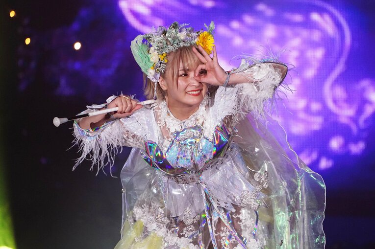 長期欠場から復帰したスターダムの“妖精”なつぽい　©Essei Hara