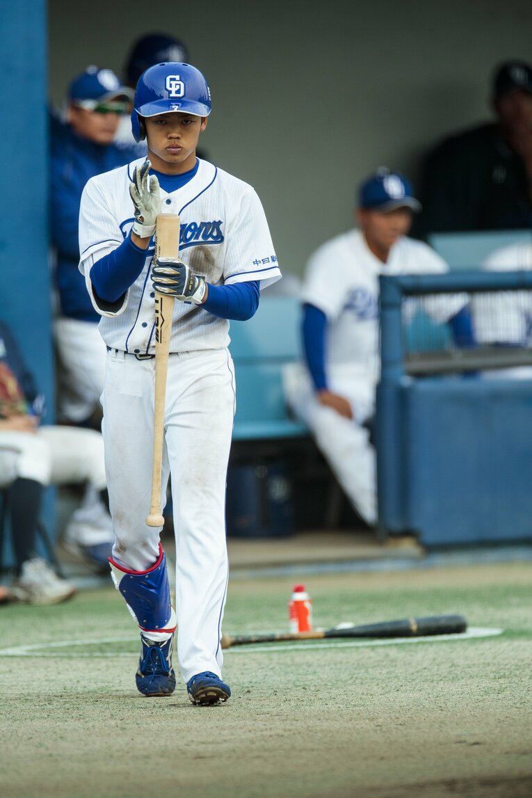 2019年3月、1年目の根尾　©Kiichi Matsumoto