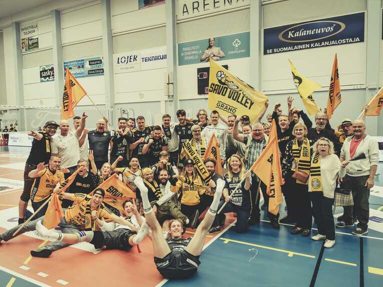 昨季はフィランドリーグでプレーした野瀬将平。所属したサヴォバレーではカップ戦優勝に貢献（写真／本人提供）