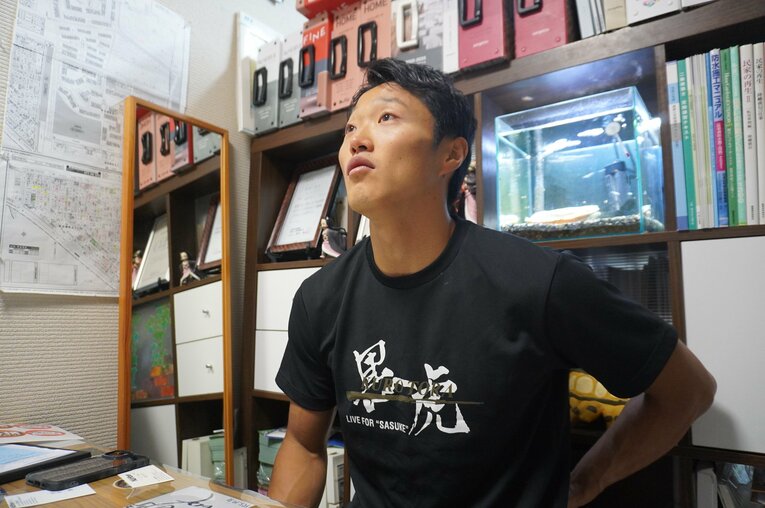 インタビューに答える山本　©NumberWeb