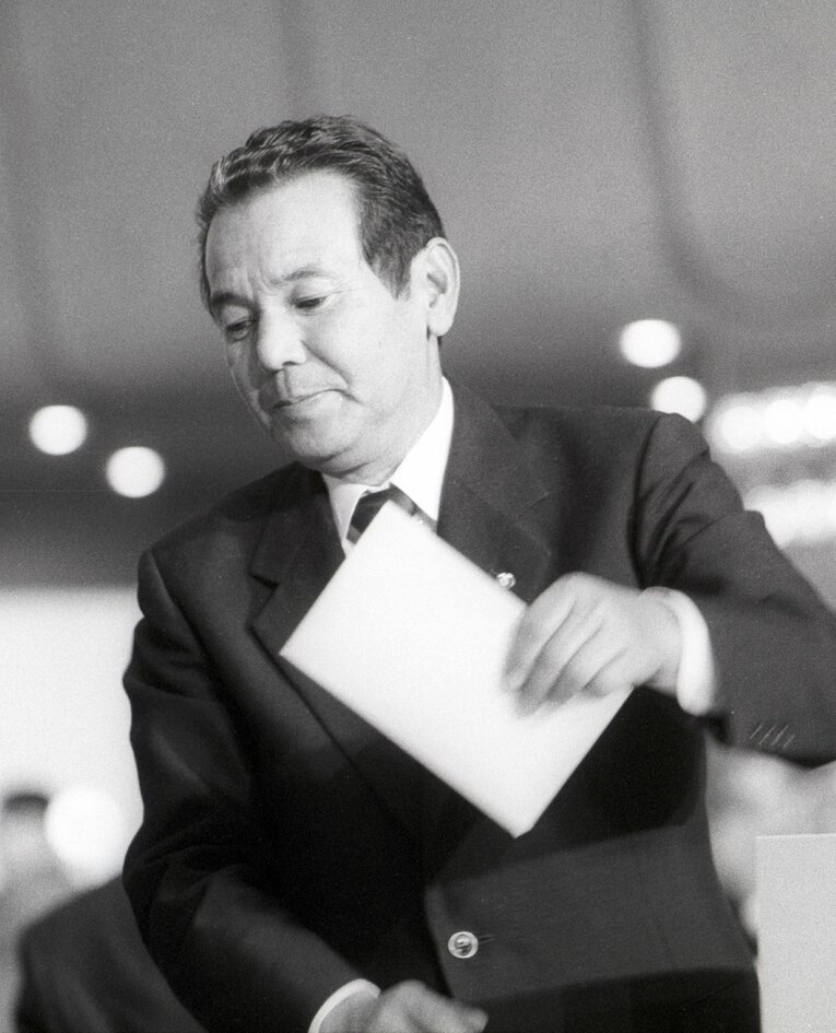 ヤクルト元球団社長・相馬和夫氏。くじを当てまくって“黄金の左腕”と称えられた　©Sankei Shimbun