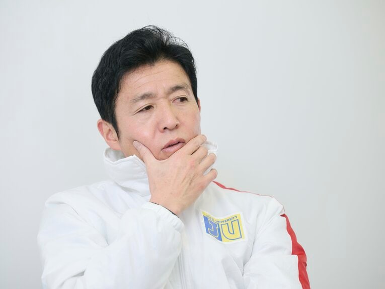 現在は城西大で監督を務める櫛部　©Yuki Suenaga