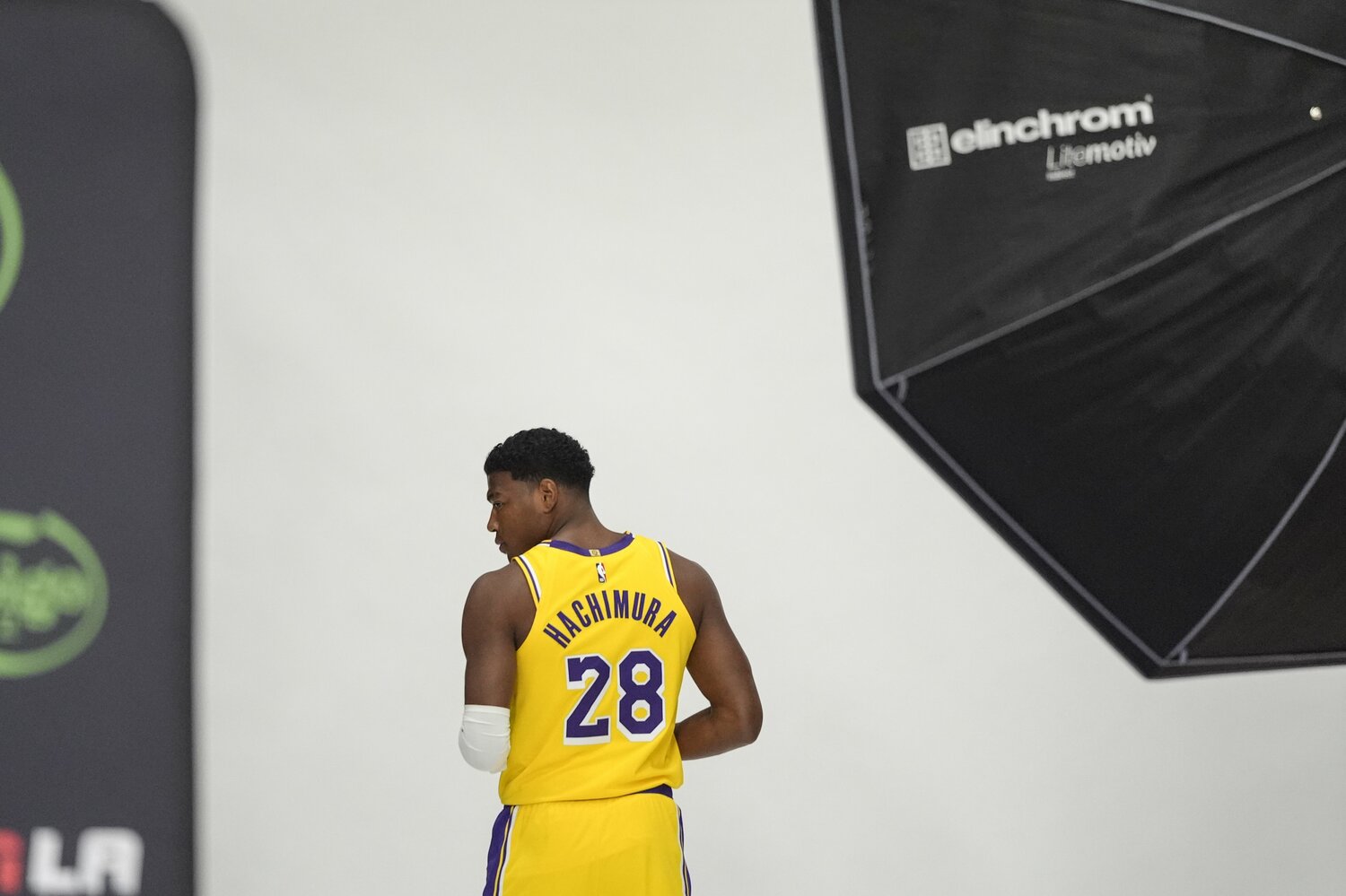 NBAメディアーで行われた撮影の様子　©︎AP/AFLO