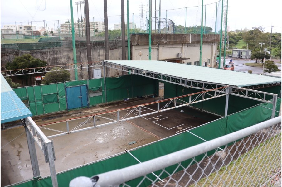 雨天でも工夫して練習を進めていた©Kou Hiroo