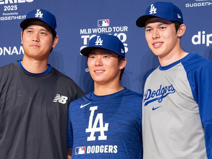 「“故障しない限り”の大前提で」ドジャース山本由伸・佐々木朗希の成績予想は“エース級”…大谷翔平と「3人で33勝450奪三振」も現実味＜Number Web＞ photograph by Nanae Suzuki