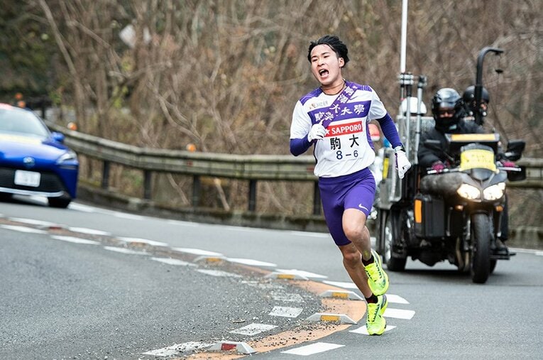 駒大・花崎悠紀 ／ photograph by Nanae Suzuki