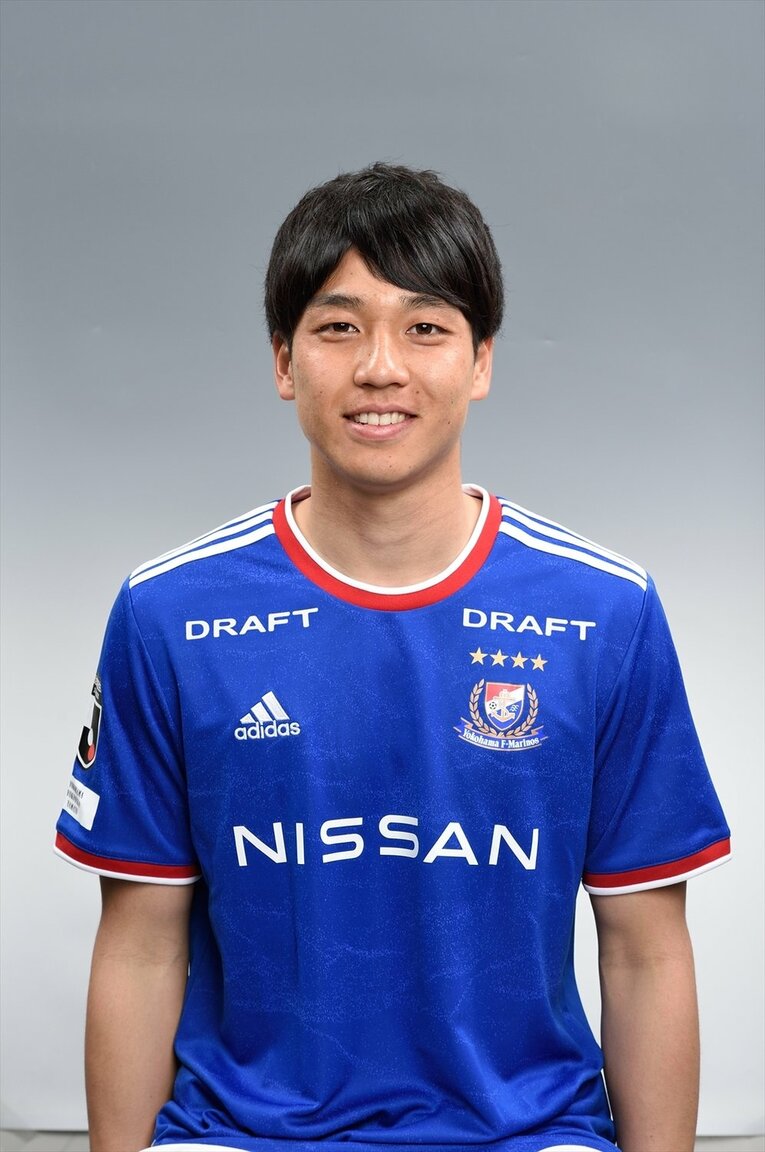 2021年に横浜F・マリノスに加入した角田涼太朗　©︎J.LEAGUE