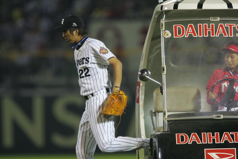 阪神・藤川球児（2005年）©︎Hideki Sugiyama