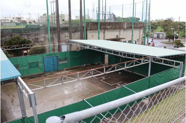雨天でも工夫して練習を進めていた©Kou Hiroo