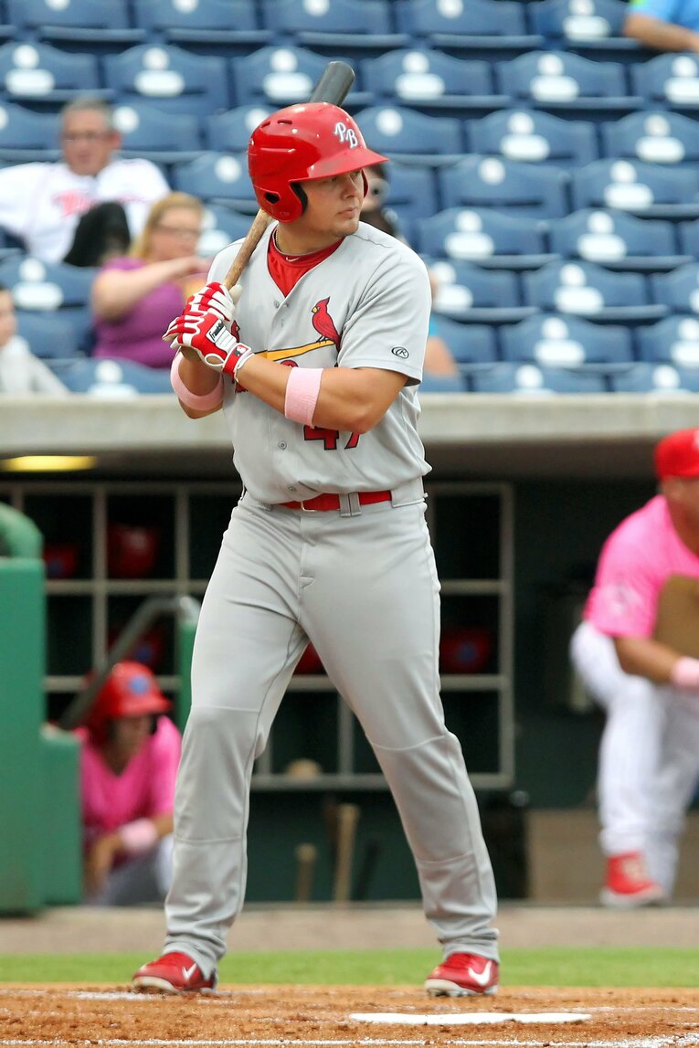 2014年、カージナルス入団直後のボイト。ヤンキース時代と比べるとまだ線の細さが目立つ　©Getty Images