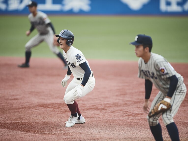 大阪桐蔭2年・松尾汐恩　©Yuki Suenaga