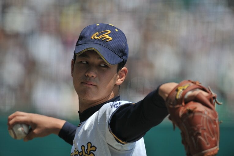 2014年ドラフトで西武ドラ1で入団した高橋光成　©BUNGEISHUNJU