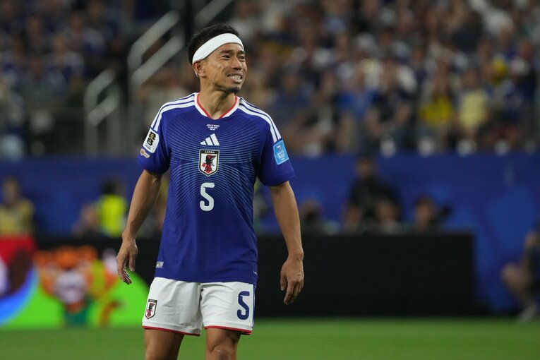 5大会連続でW杯のピッチに立った長友佑都　©Masashi Hara