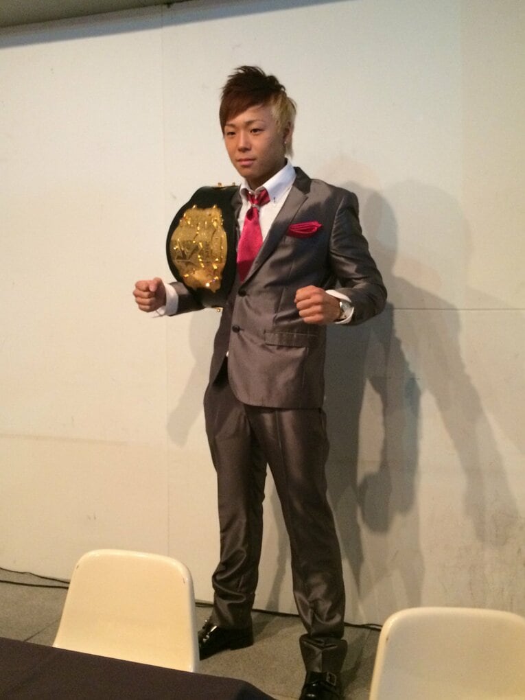 Krush王者時代の武尊。人懐っこさは今でも変わらないと卜部は言う　©Norihiro Hashimoto