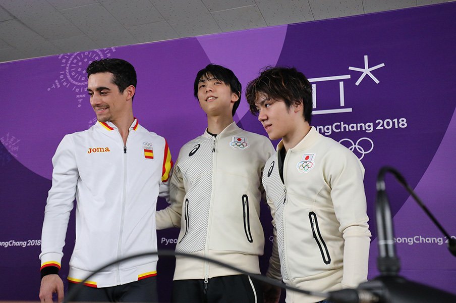 超人的強さでトップの羽生結弦!宇野昌磨も3位につけたSP結果詳報。<Number Web> photograph by Ryosuke Menju/JMPA