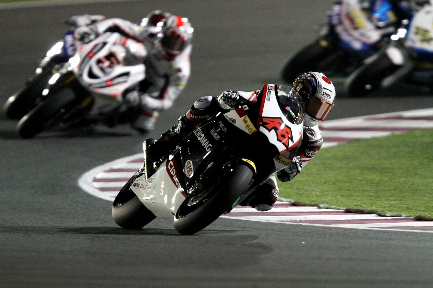 Moto2初優勝を果たしたカタールGPのしょーや。このときは9番手スタートだった　©Satoshi Endo