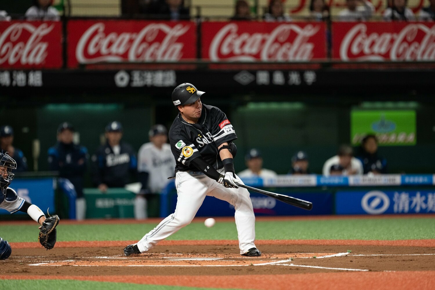 注目の第1打席は三振に　©Nanae Suzuki