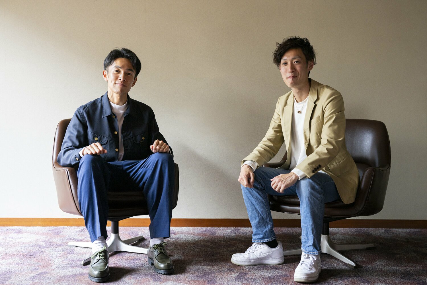 マラソン挑戦というテーマで語り合った相澤晃（左）と伊藤達彦　©︎Tomosuke Imai