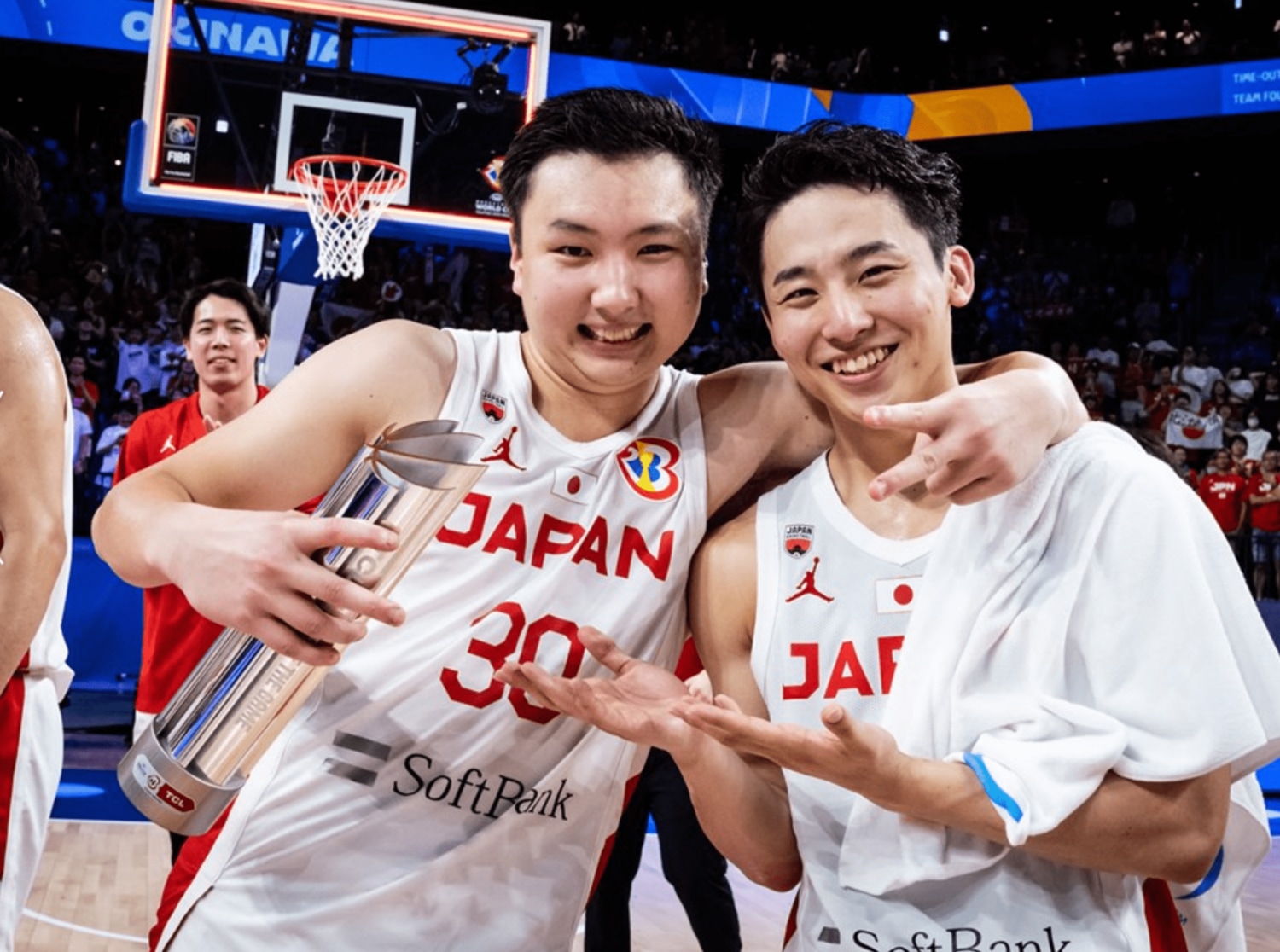 W杯で大きなインパクトを残した河村勇輝と富永啓生　©︎FIBA