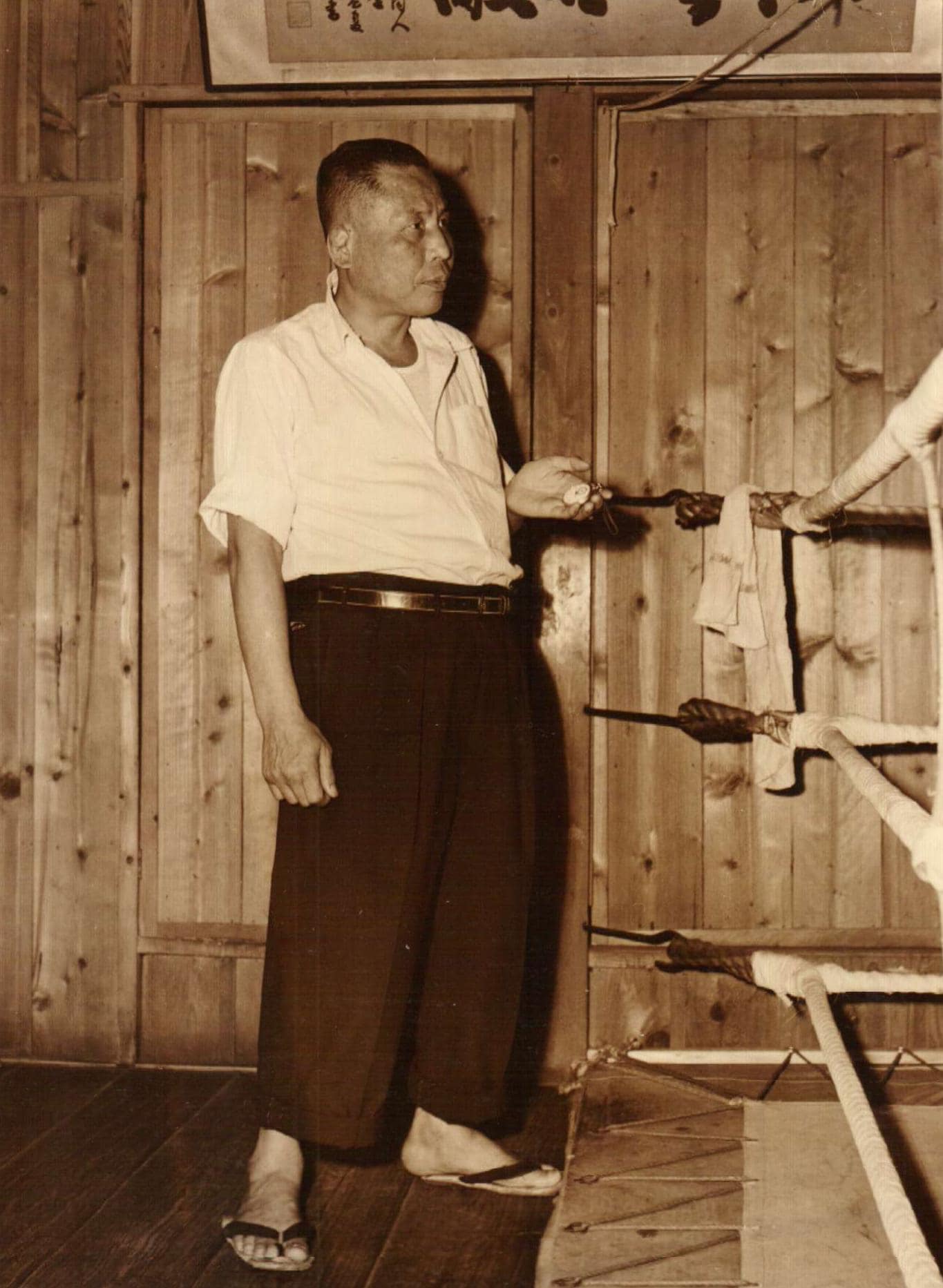 戦後、目黒に野口拳闘クラブを主宰していた頃の野口進