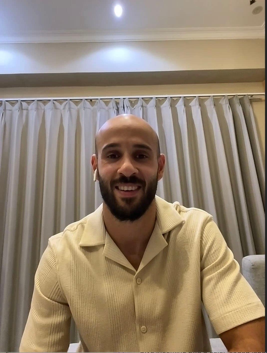 インタビューに応じてくれたラシド　©Yoichi Igawa