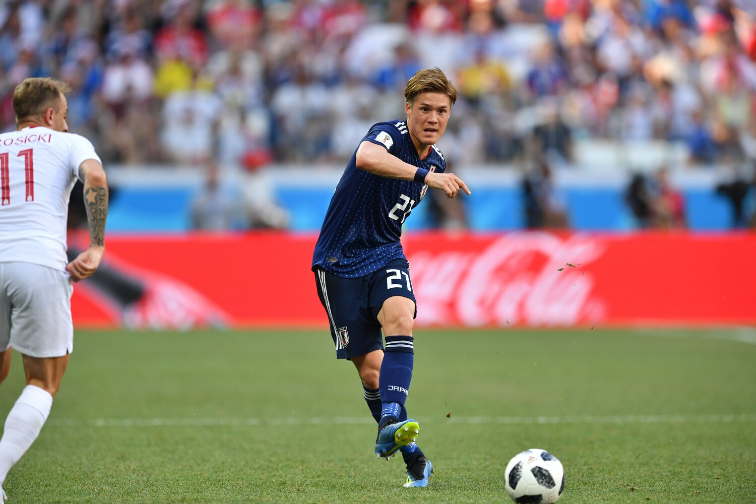 ロシアW杯ポーランド戦の酒井高徳　©JMPA