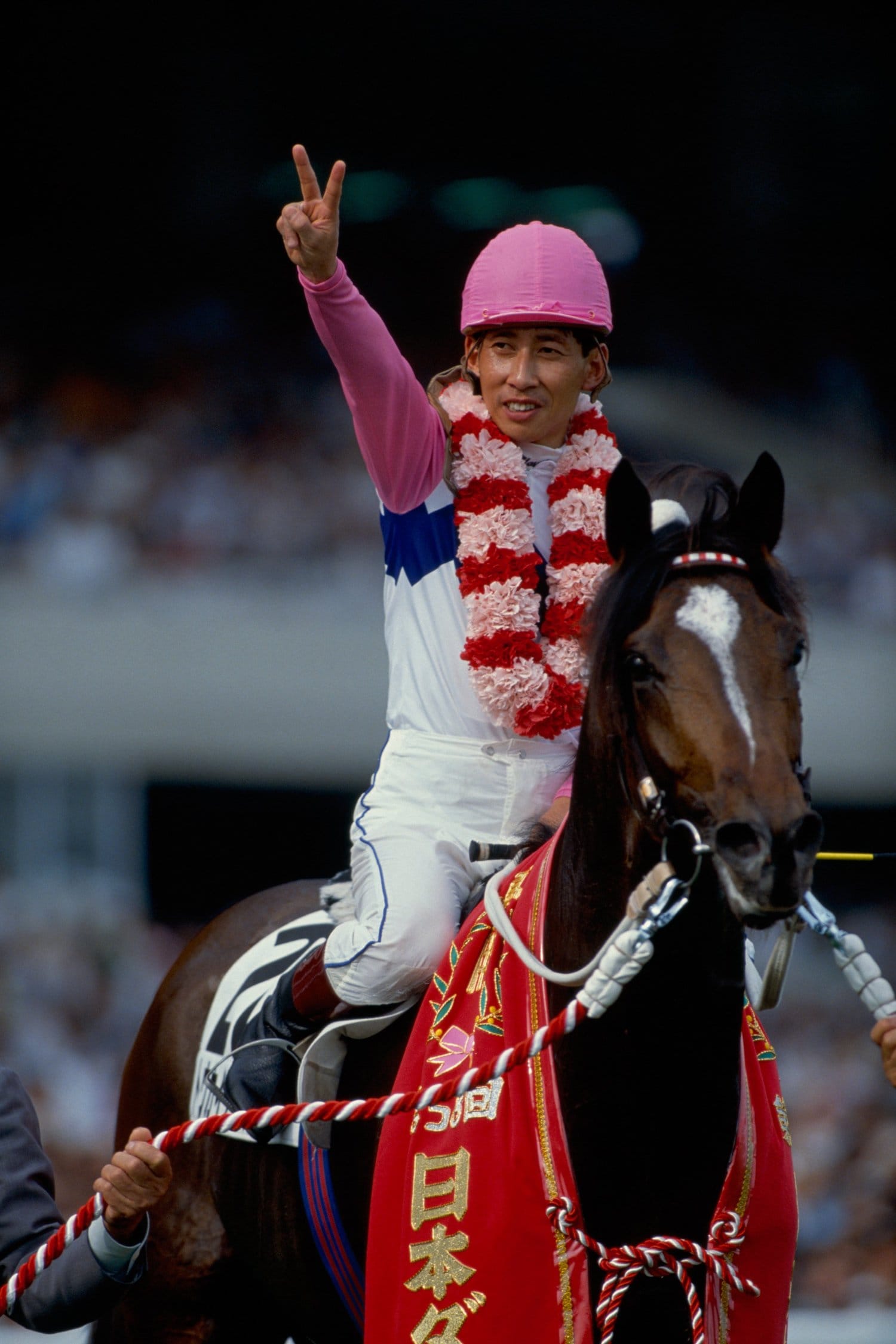 日本ダービーを制したトウカイテイオー。この時も1番人気だった ©Hirokazu Takayama