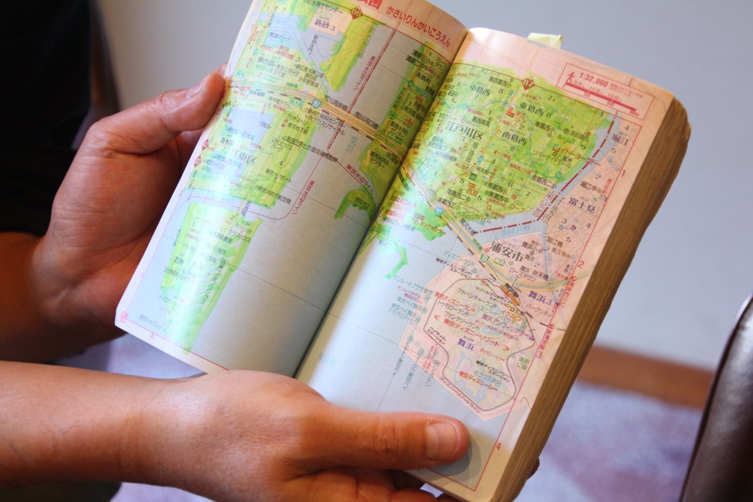 麻野さんが塗りまくった“リアル地図”