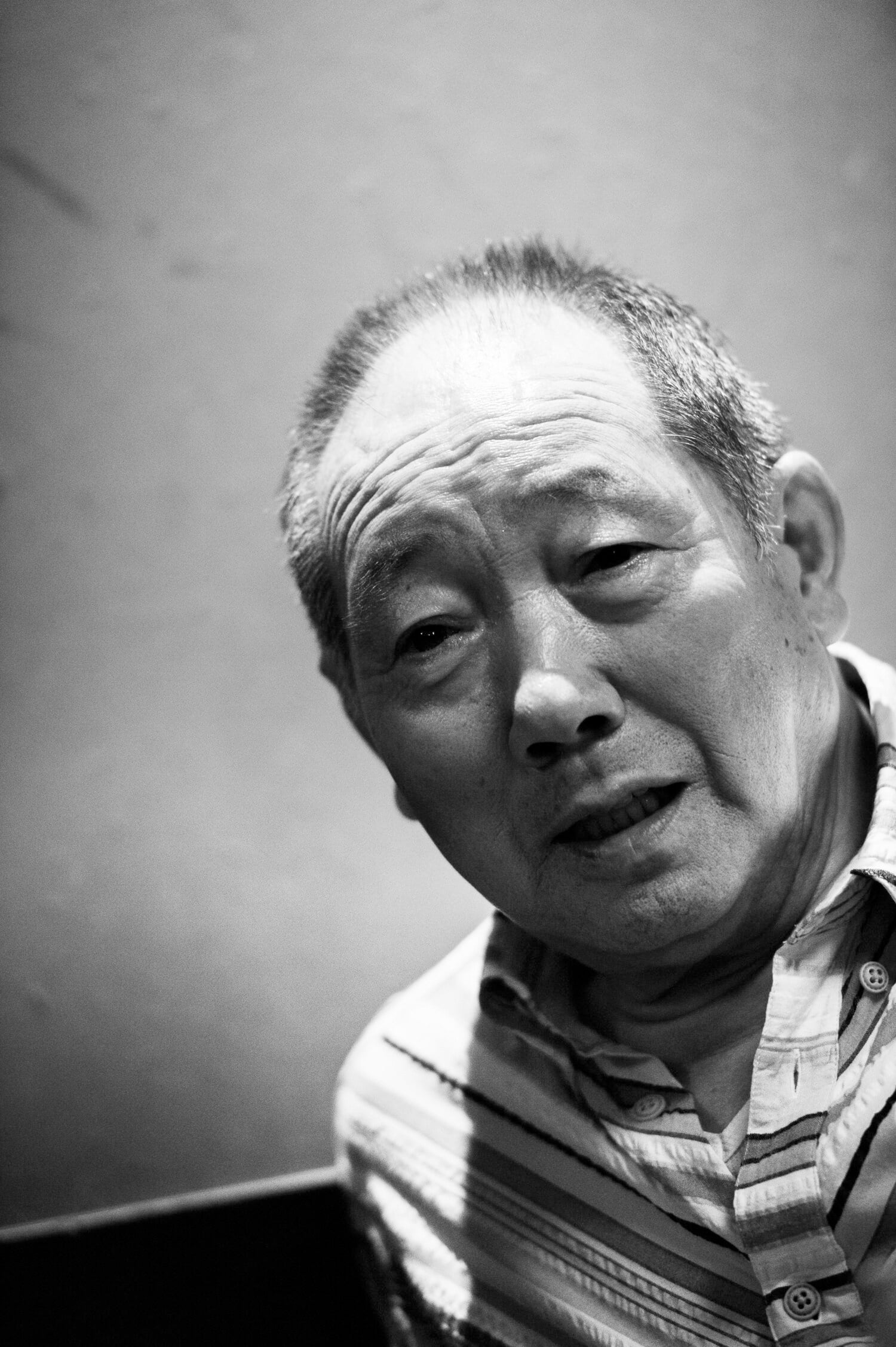 インタビュー時（2013年）の阿部四郎さん　©タイコウクニヨシ