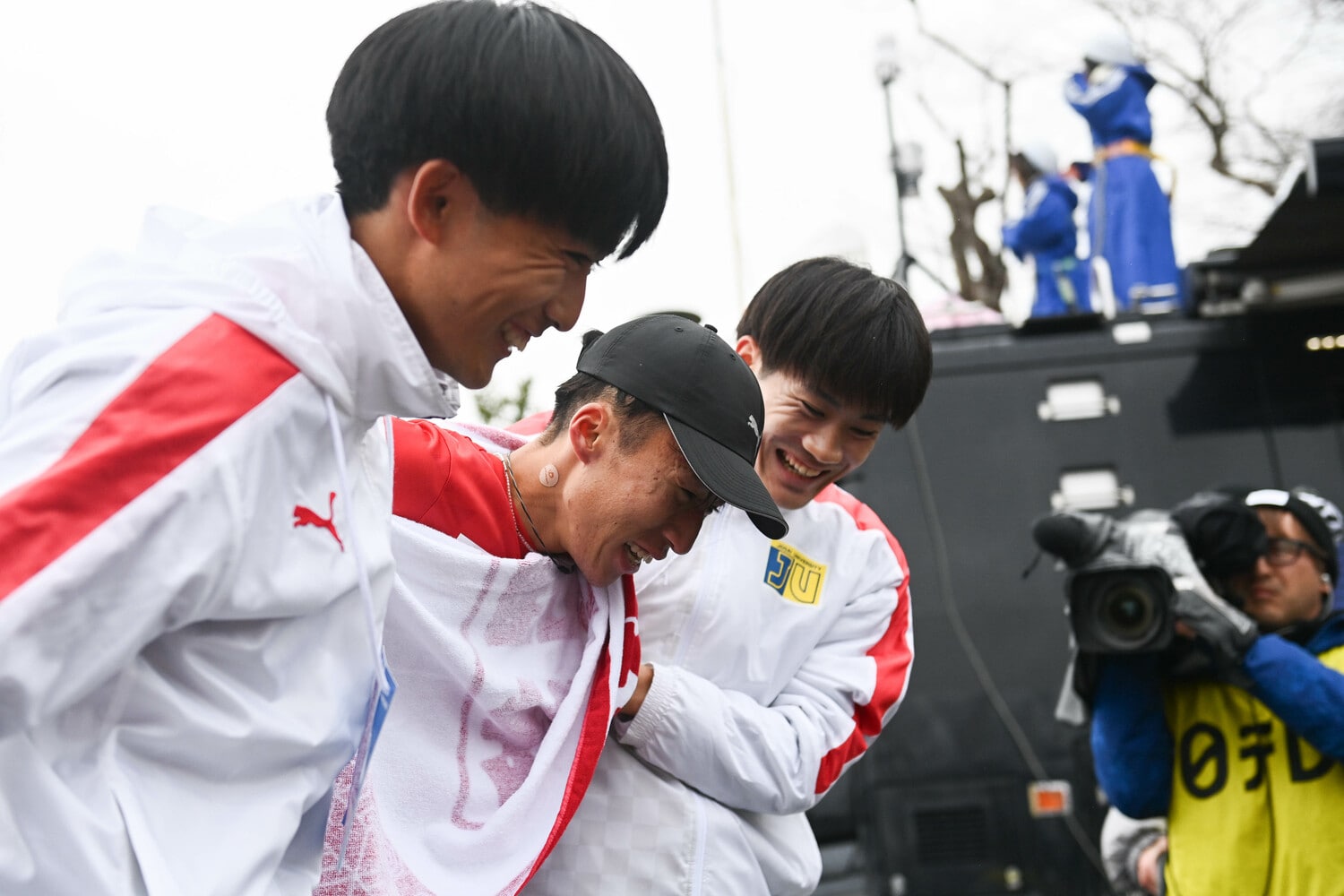 今年のゴール直後の一枚。箱根から世界へ、山本の挑戦は続く　©Nanae Suzuki