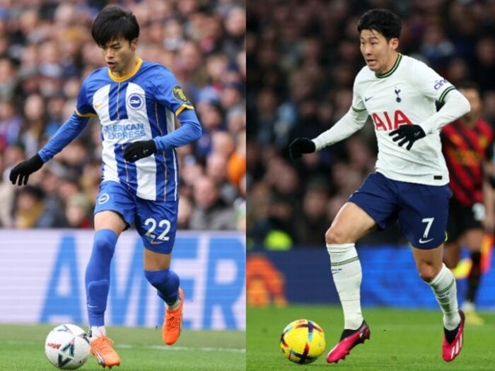 「このままいけばアジア最高のアタッカー」三笘薫がソン・フンミンを上回るスゴい数字とは？ 韓国メディアも大注目の理由＜Number Web＞ photograph by Getty Images