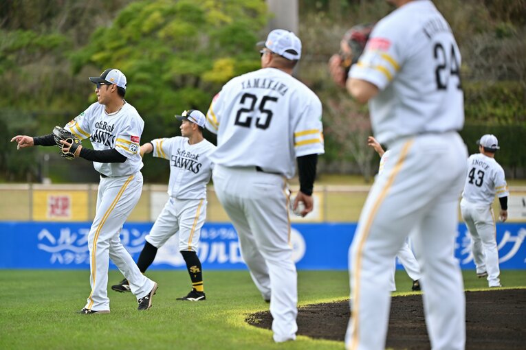 柳田悠岐、近藤健介、今宮健太ら人気選手が揃うソフトバンク ©Hideki Sugiyama