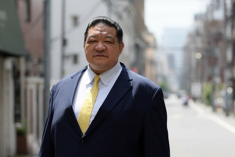 元大関・魁皇の浅香山親方　©Shigeki Yamamoto