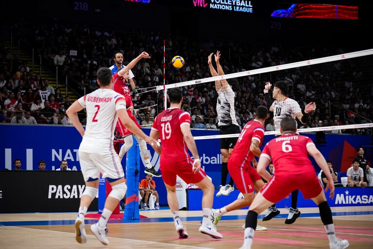 VNLフランス戦　©︎Volleyball World