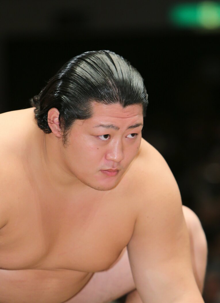 2013年の9月場所、新入幕を果たした遠藤（当時22歳）　©JIJI PRESS