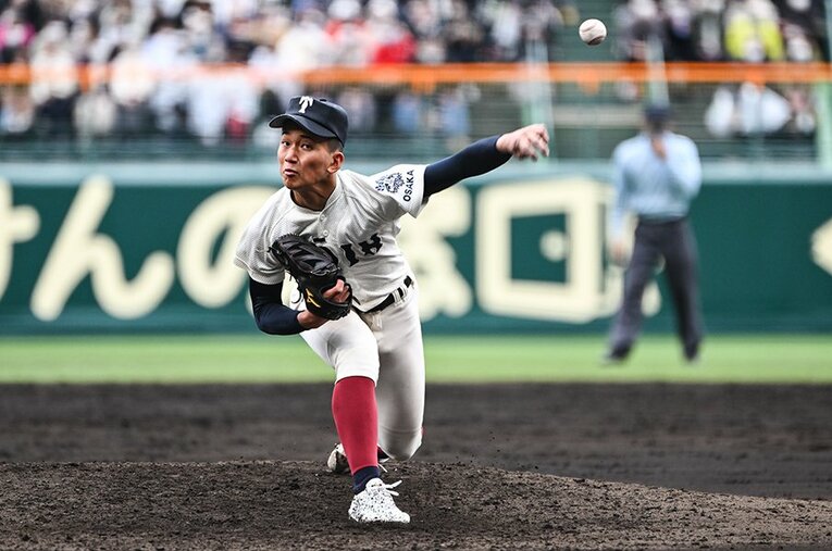大阪桐蔭の前田（※写真をクリックすると「スカウトが評価したセンバツの球児たち」がご覧になれます）　©Nanae Suzuki