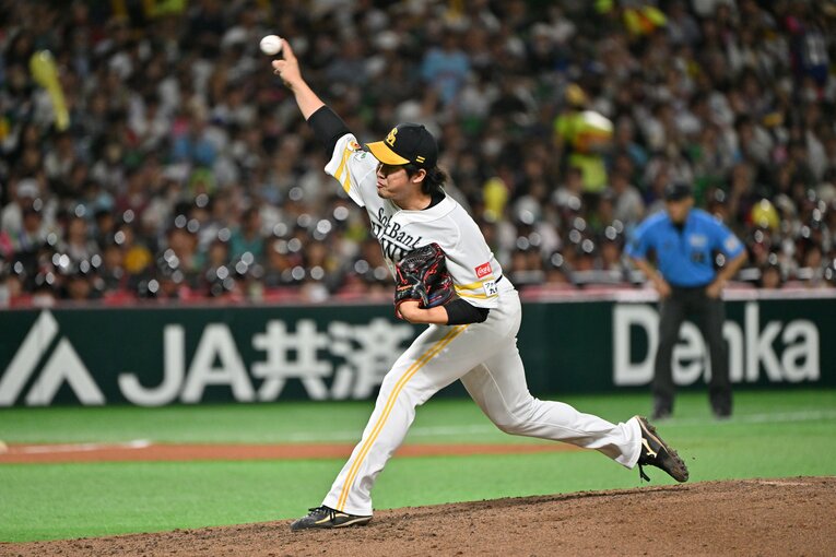 かつてボディビルダーを目指していた“怪物守護神”…杉山一樹のフォーム（最速160キロ超え／2024年）　©Hideki Sugiyama