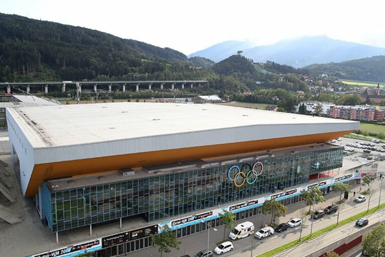 世界選手権の会場となったオーストリア・インスブルックのオリンピアワールド。