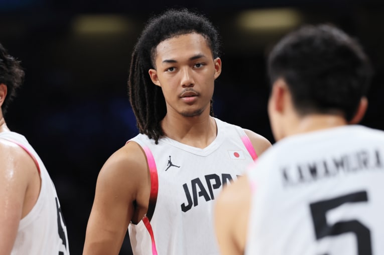 パリ五輪で大きな経験を積んだジェイコブス晶。2004年4月13日生まれの20歳、身長206cm ／ photograph by Kaoru Watanabe/JMPA