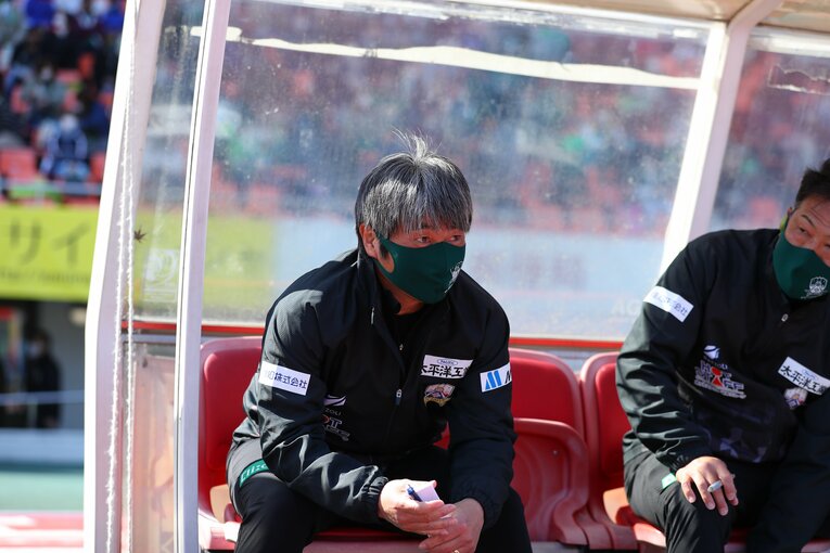 J3FC岐阜を率いる安間監督　©︎J.LAEGUE